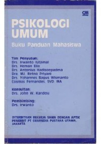 Image of PSIKOLOGI UMUM